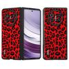 Чехол из искусственной кожи для ПК с леопардовым узором для Huawei Mate X5