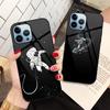Чехол с изображением астронавта из закаленного стекла для Iphone 14 13 11 12 Pro Max Mini Xs Xr X 7 8 6s Plus Se 2022, защитный чехол Carcasa