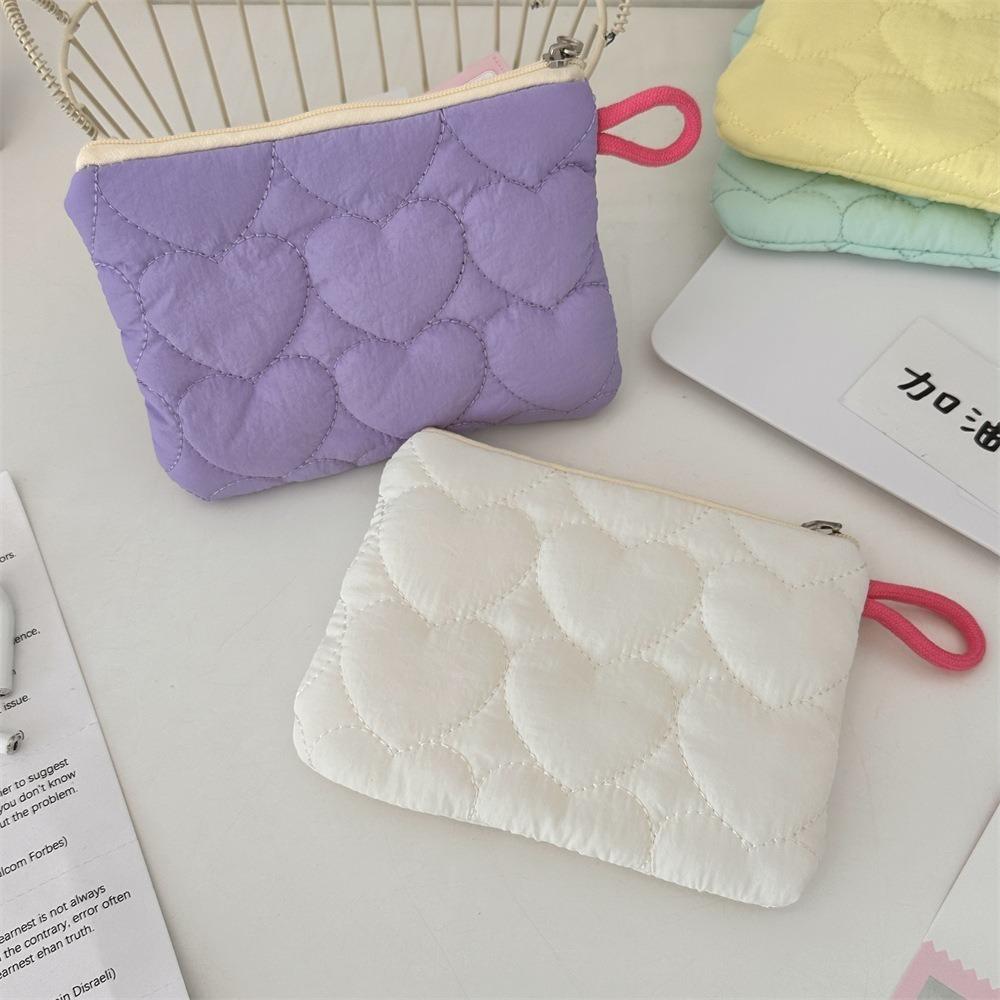 Candy Color Mini Clutch Bags Quilted Female Handbags Portable Storage Bag