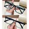 Anti Blue Light Reading Glasses Women Trendy Transparent Large Frame Far Sighted Eyeglasses
