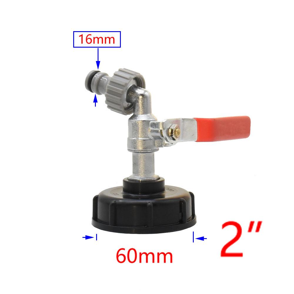 Адаптер для IBC-бака для фермы, резьба 1/2", 3/4", 1", клапан для полива, сменный клапан, садовые водяные разъемы, сливная муфта