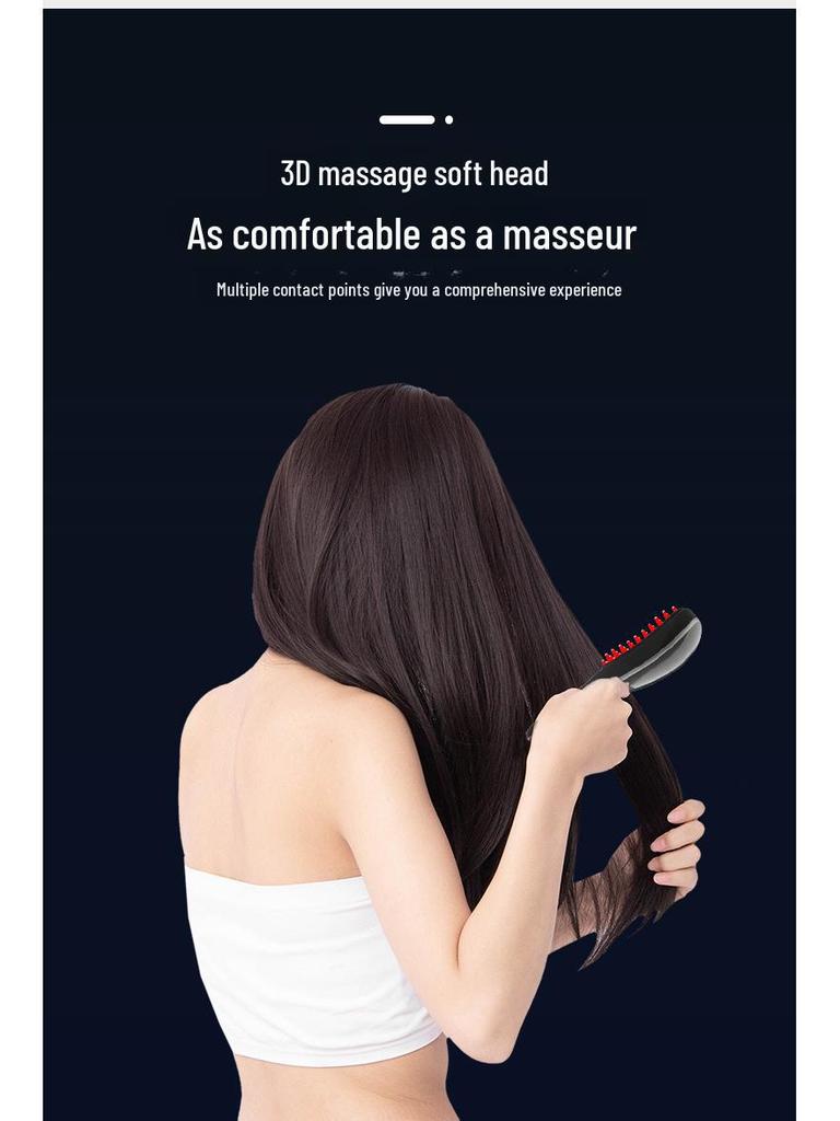 Электрический массажер для кожи головы против выпадения волос со светотерапией