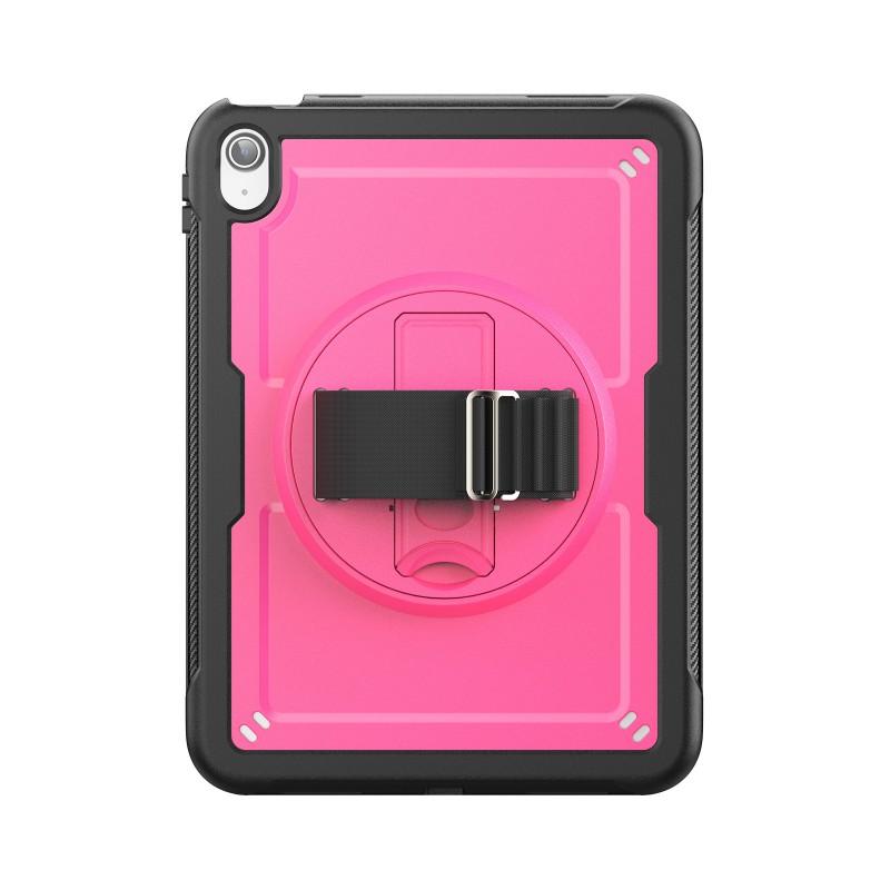 10.9 Inch IPad 10th Gen Case 360 Rotating Stand Hand Strap Shockproof Protective Cover