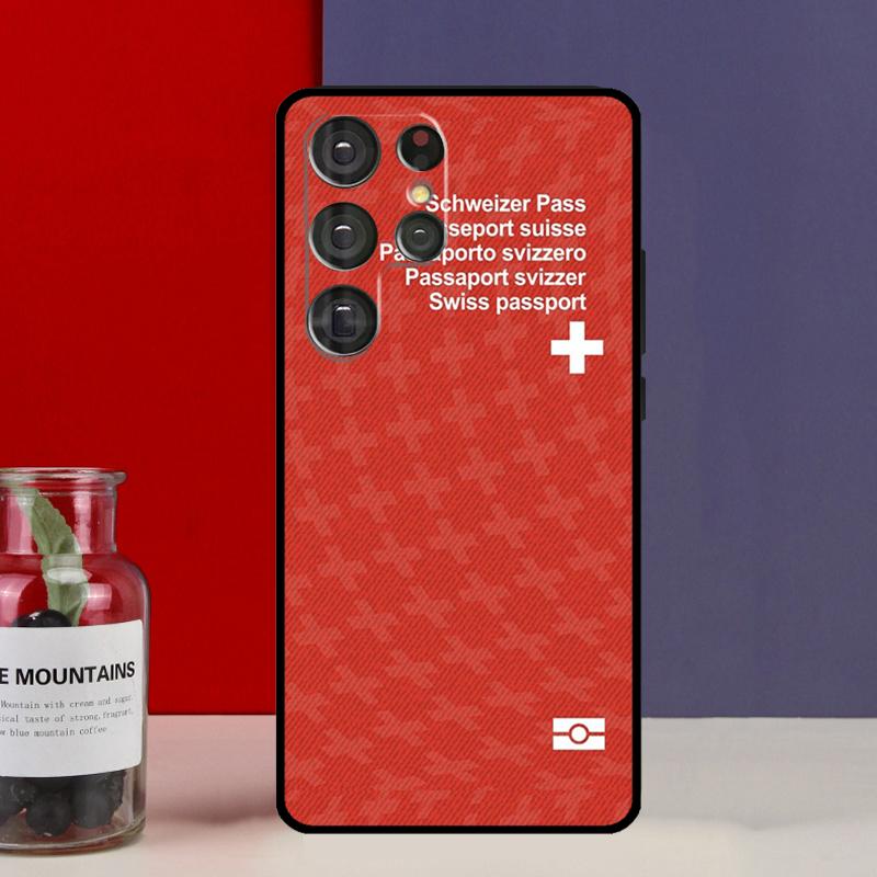 Швейцария Швейцарский флаг Чехол для Samsung Galaxy S20 S21 FE Plus Note 20 Ultra S8 S9 S10 Note 10 Plus ТПУ Чехол