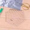4 Pcs/set Sewing Ruler Acrylic Handmade Quilt Templates Stencil  Grade Ruler Triangles Hexago