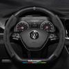 O2Leather Car Steering Wheel Cover For Volkswagen VW Golf 5 7 Mk5 Passat R GT Touran Up Polo Jetta B8 Tiguan GTD Scirocco GTI Golf