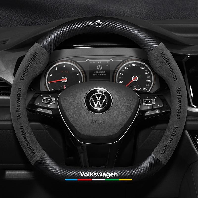 O2Leather Car Steering Wheel Cover For Volkswagen VW Golf 5 7 Mk5 Passat R GT Touran Up Polo Jetta B8 Tiguan GTD Scirocco GTI Golf