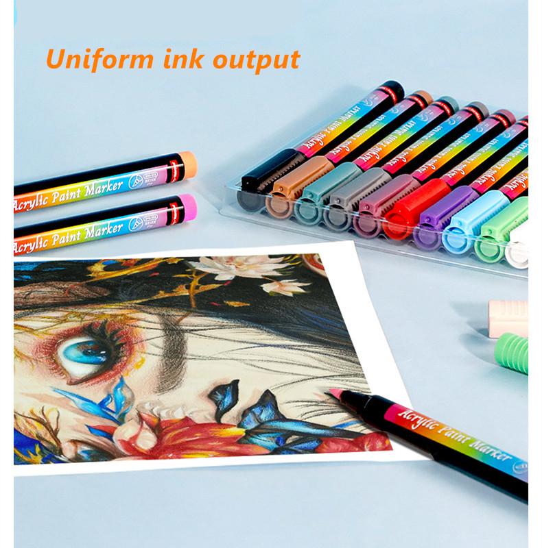 Набор мягких акриловых маркеров, цветная гуашь Gou Xianbi, керамическая модель gooka, ручка для граффити