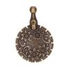 2pcs Round Shape Thread Cutter Pendant Metal Material Metal Yarn Cutter  For Sewing