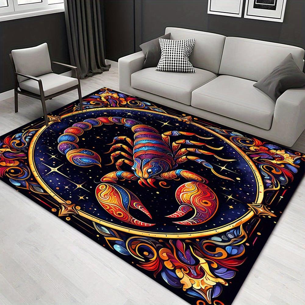 1pc 22920598130 Pattern Carpet, Area Rug For Living Room Bedroom Room Bed Chair Laundry Entryway Corridor Yard Non-slip Outdoor Camping Rug