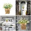 Versatile Natural Branches Artificial Flowers Basket Durable Wall Decoration Suitable for Various Decor In Spring Summer
