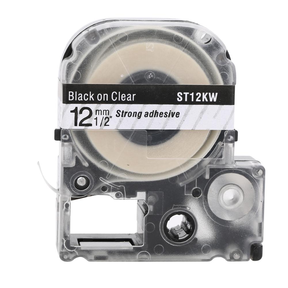 12 мм ламинированная лента для этикеток, цветная лента, подходит для принтера этикеток серии LW