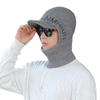 Hat Men's Winter Thickened Warm Woolen Hat and Scarf Integrated Winter Cycling Windproof and Coldproof Cotton Hat Knitted Hat