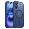 Luxury Frosted Shockproof Armor Phone Case For iPhone 17 16 15 14 13 12 11 Pro Max For Magsafe Matte Transparent Magnetic Cover