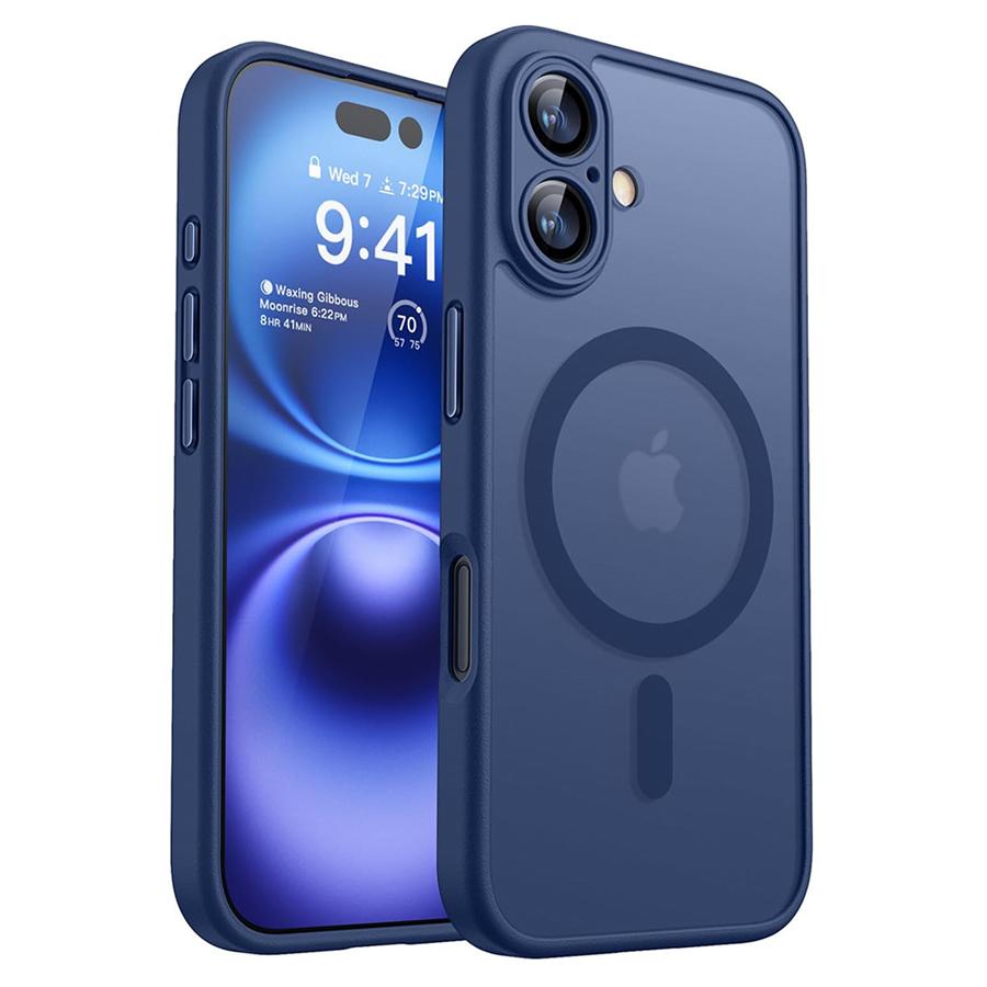 Luxury Frosted Shockproof Armor Phone Case For iPhone 17 16 15 14 13 12 11 Pro Max For Magsafe Matte Transparent Magnetic Cover