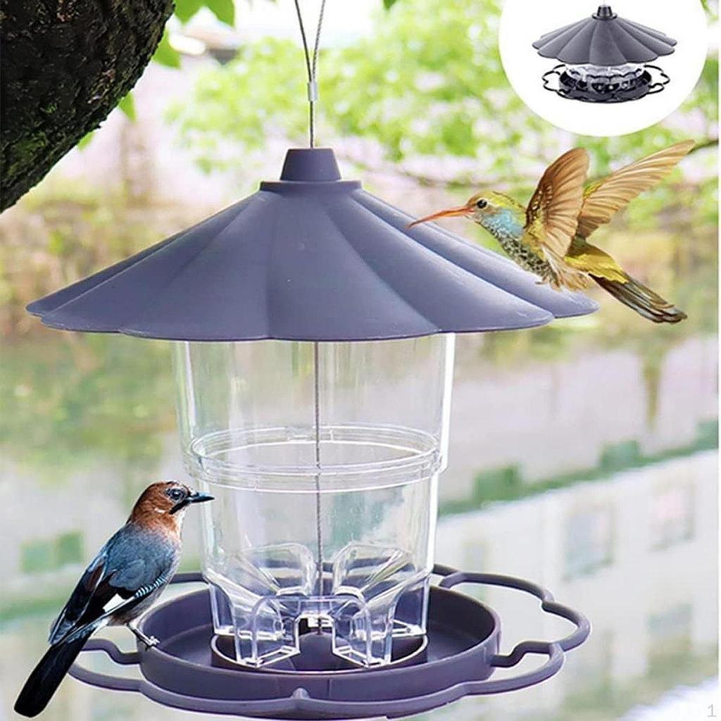 Bird Feeder Feeding Station for Outside Food Dispenser Hummingbirds Terrace