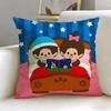 classic toy brand Monchhichi Cushion Cover Soft  EasyWash Pillow Case  Versatile for Couch Bed Travel and Office