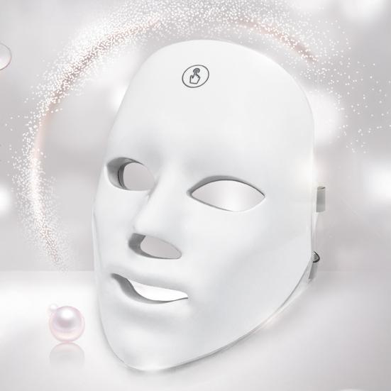 LED Photon Therapy Mask Red Blue Light Facial Device for Acne Wrinkle Reduction Rechargeable Anti-Aging Skincare for Home Use