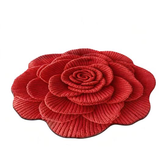 3D Цветочный коврик для пола Реалистичный цветок Ковер для гостиной Нескользящий Впитывающий коврик для ванной Ковер для спальни Игровой комнаты Кухни