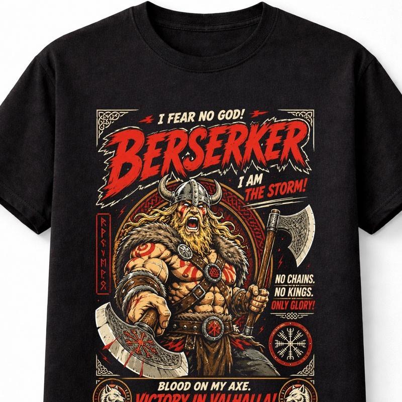 Viking Berserker Warrior Valhalla Norse Mythology Unisex TShirt