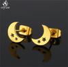 Minimalist Stainless Steel Dentist Tooth Stud Earring Women Men Cute Cross Earings Leaf Swallow Earing Party Accessories