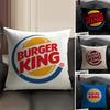 H-Hun Бренд Burger King Наволочка Натуральный Лен Органическая Ткань Двусторонняя Печать Диван Домашний Декор Подарок Наволочка