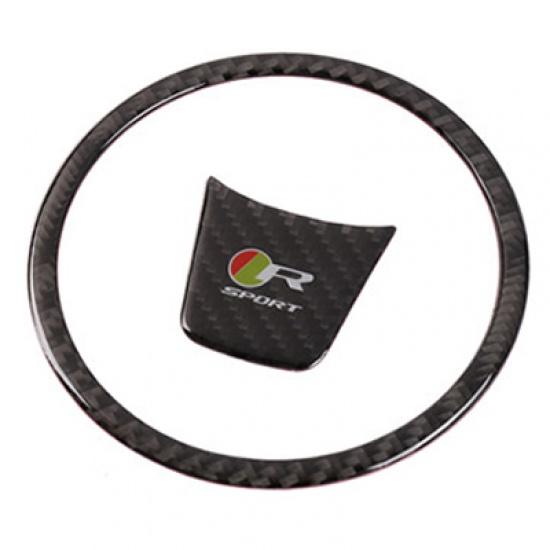 Скорость полета из углеродного волокна, наклейки на руль автомобиля, наклейки, эмблема, украшение, аксессуары для автомобиля Jaguar XFL F-PACE XE XEL