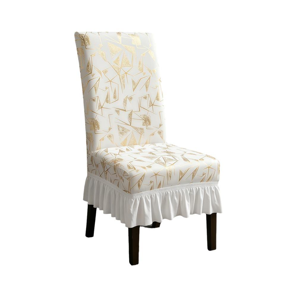 Dustproof Skirted Chair Cover Wear-resistant Dinning Seat Case Chair Slipcover Living Room