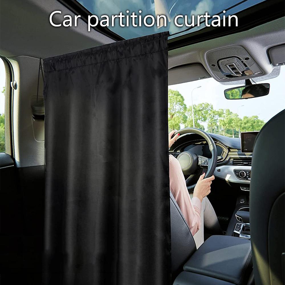 Sun Shade Privacy Curtain Partition Protection Curtain Taxi Car Isolation Curtain Car Accessories Commercial Vehicle 2Pcs/Set