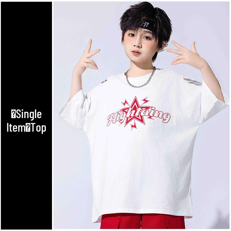Hip Hop Style Street Dance Costumes for Kids: Trendy Summer Jazz Dance Outfits for Boys and Girls