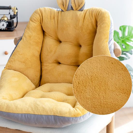 Короткая плюшевая подушка для сиденья с рисунком из мультфильма, износостойкая ультра-толстая супер мягкая мягкая подушка для сидения, декор подушки для стула