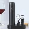 Electric Wine Bottle Opener Automatic Red Wine Corkscrew Rechargeable Opener Foil Cutter Base Wine Tools For Kitchen Accessories