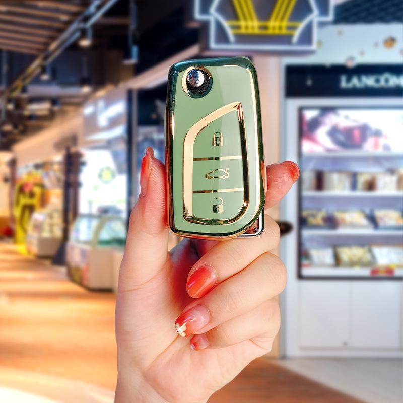 Чехол для ключа Toyota из ТПУ для Corolla, Camry, Levin, Avalon, RAV4, C-HR, Highlander