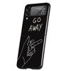 Middle Finger Phone Case For Samsung Galaxy Z Flip 7 6 5 4 3 5G Cover ZFlip7 ZFlip6 ZFlip4 ZFlip5 ZFlip3 Coque Fundas Galaxy Z F
