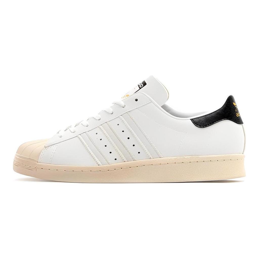 Atmos x Adidas Originals Superstar 80s Низкие Скейтбордические Кроссовки Унисекс Белый Черный M25977