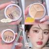 Three-color Concealer Cover Spots and Blemishes Black Eye Circles Lacrimal Groove Repair Foundation Cream Does Not Take Off Makeup