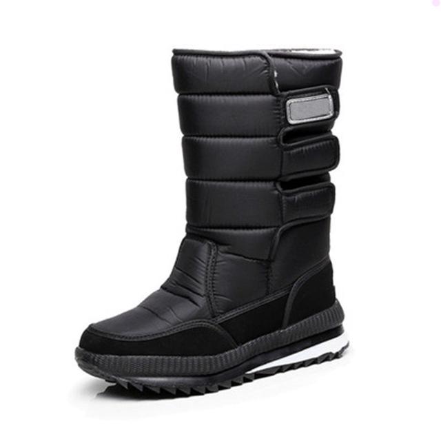 New Men Snow Boots Waterproof Men Ankle Boots Winter Outdoor Fur Warm Mans Boot Work Shoes Men Shoes Winter Boots Male