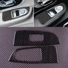 1 Pair Car Power Window Lift Button Frame Sticker Trim Carbon Fiber LHD Fit For Mercedes Benz W447 V-Class V250 V260