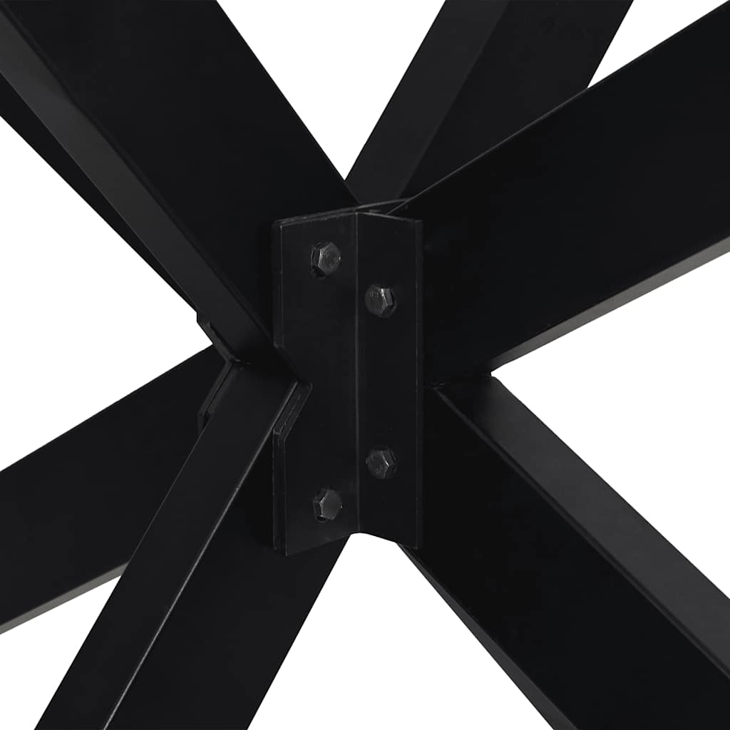 Spider Style Dining Table Leg Black 120 x 68 x (72 73) cm Steel