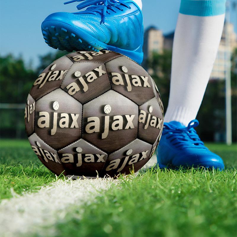 Ajax Print Size 5 Soccer Ball, PU Wear Resistant Football for Match Training and Daily Practice, Birthday Gift for Soccer Fans