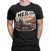 Vintage Neil the Seal Animal TShirts for Unisex Unisex Round Collar Cotton T Shirts Short Sleeve Tee Shirt Printed Tops