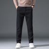Трендовые мужские брюки из лиоцелла прилегающего силуэта - Легкая роскошная повседневная одежда для весны и осени