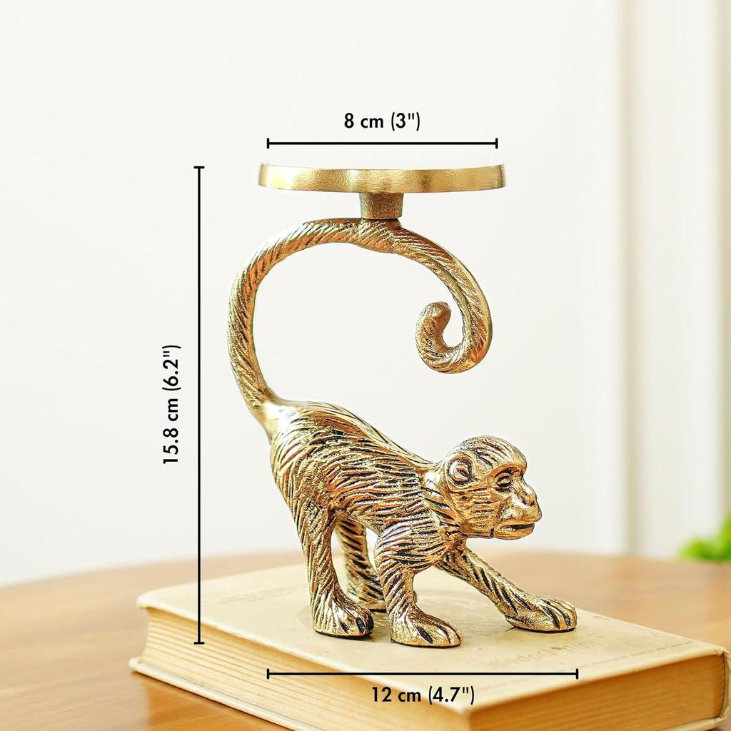 Подсвечник Обезьяна, Monkey Candle Holder Stand,  Behoma