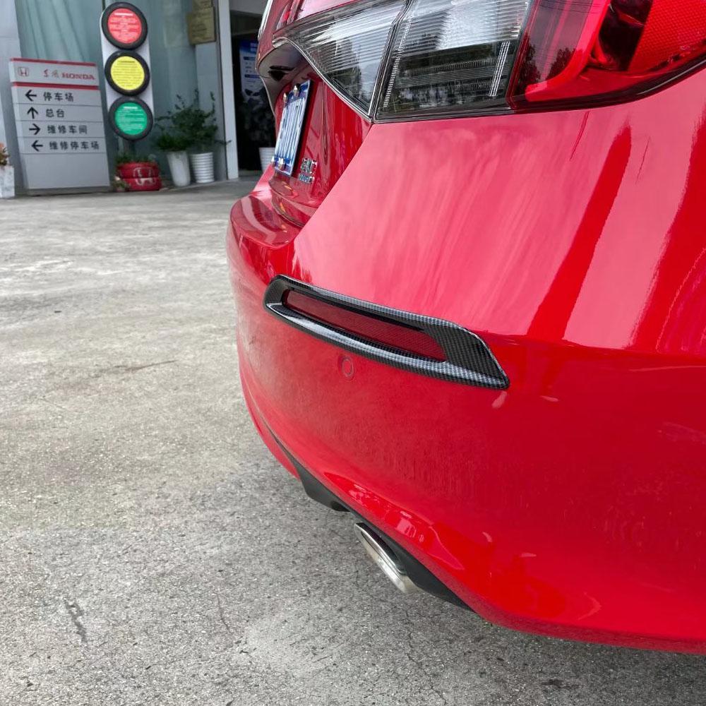 Задний противотуманный фонарь из АБС-пластика, накладка на лампу, автомобильные аксессуары, декоративная рамка для бровей, 2 шт. для Honda Civic 11th Gen 2022 2023