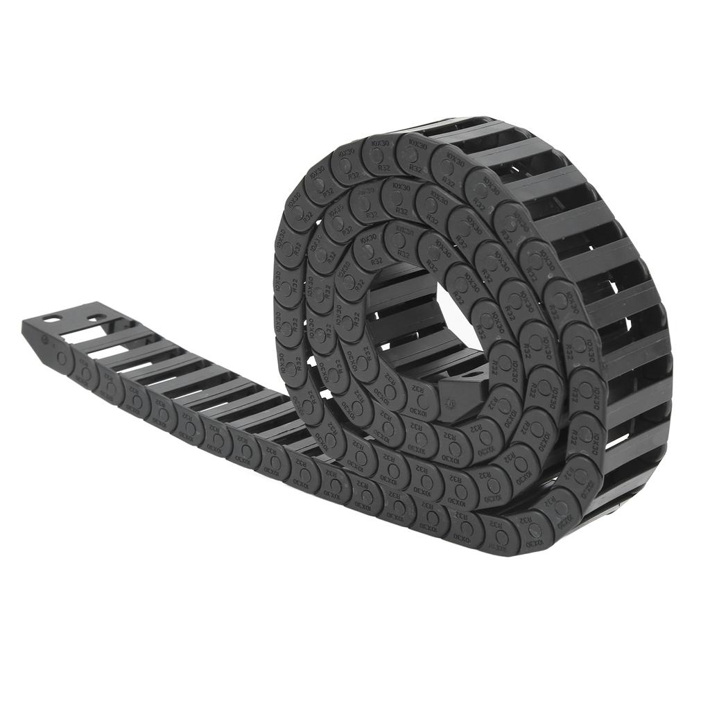 Кабельный тяговый цепной носитель 10x30 мм внутренний размер длина 1 м с коннектором для ЧПУ