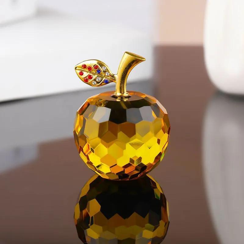Crystal Apple Ornaments For Home Decor