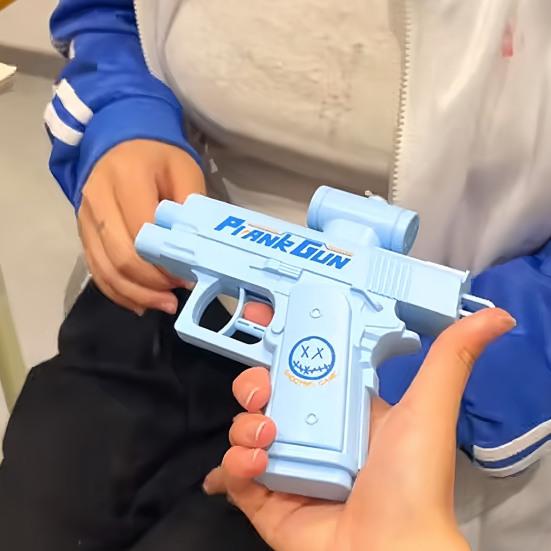 Игрушка-пранк Водный пистолет Двусторонний разбрызгиватель воды Многоразовый Спрей-пранк Вперед Назад Игрушка для игр с водой на открытом воздухе для офиса школы