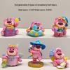 Sleepy Strawberry Bear Blind Box Figurine: Hand-Painted Cute Toy, Girlish Desktop Ornament, Children's Gift.