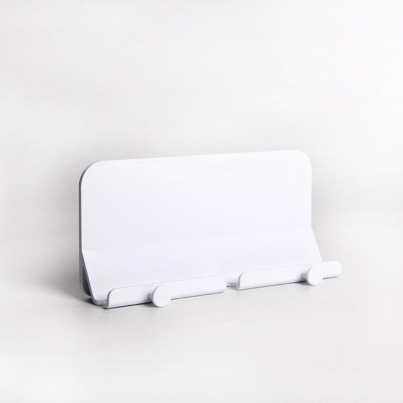 Wall Mount Mobile Phone Bracket Holder Punch-Free Self Adhesive Wall Storage Shelf Toilet Kitchen Pasted Wall Phone Tablet Stand