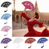 with Tassel Chinese Style Fan Flower Carving Dance Hand Fan  Home Decoration